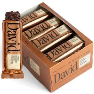 David Bronze Peanut Butter Chocolate Crunch High Protein Bars 12ct